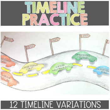 Preview of Timeline Templates: Chronological Order, Sequence of Events Activities