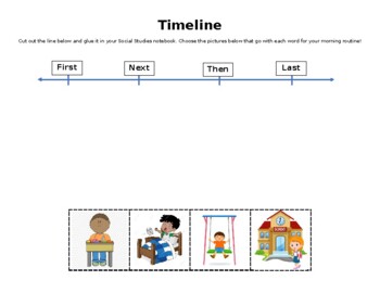 Preview of Timeline - Daily Routine Order