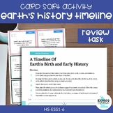 Timeline Of Earth’s History Card Sort Review Stations Task