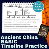 Ancient China Timeline Practice