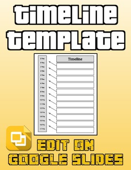 Preview of Timeline Template (Editable in Google Slides)