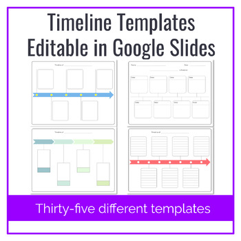 Preview of Timeline Templates Editable in Google Slides