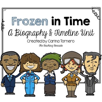 Preview of Timeline and Biography Unit- Frozen in Time