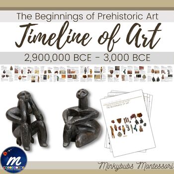 Preview of Timeline of Early Art and Artifacts Culture Montessori History Print