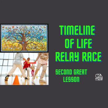 Preview of Timeline of Life Relay Race Bundle