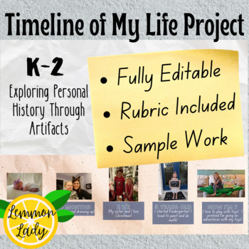 Timeline Of My Life Project Worksheets Teachers Pay Teachers