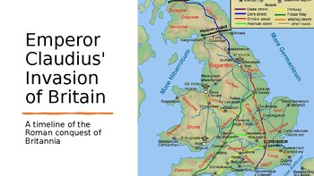 Preview of Timeline of Roman Occupation of Britain - Interactive PowerPoint (Key Stage 2)