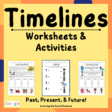 Timelines: Past, Present, & Future Worksheets & Activities
