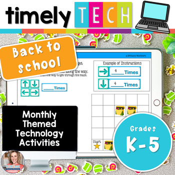 Preview of Timely Tech - 22 Back to School Themed Computer Lab Activities