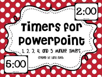 Preview of Timers for Powerpoint 1-5 Minute Timers