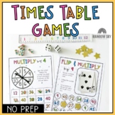 Times Table Fluency Games | Multiplication Recall Math centers