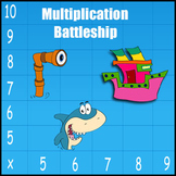 Multiplication Game - Battleship x5, x6, x7, x8, x9  & x10