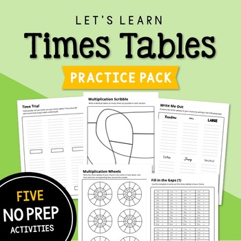 Preview of Times Table / Multiplication Facts Practice Activities |Distance Learning|