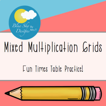 Preview of Times Table Multiplication Grids Practice