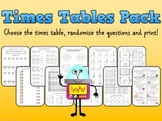 Times Table Pack