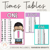 Times Table Posters {Rainbow Classroom Decor}