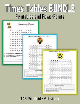 Preview of Times Tables BUNDLE