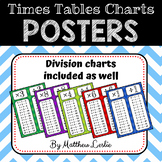Times Tables Charts (Posters with Multiplication and Divis