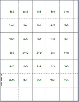 Times Tables Dominoes by Brittany Rasmussen | Teachers Pay Teachers