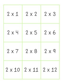 Times Tables Flashcards - 1x to 12x Tables by Tuition by Becky | TpT