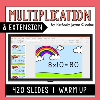 Preview of Times Tables Multiplication Fact Practise and Extension