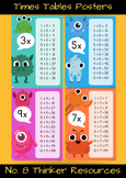 Times Tables Posters: 1 - 12