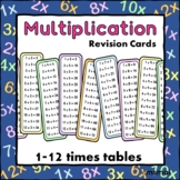 Times Tables Revision Cards PDF Printable and Easel Activity