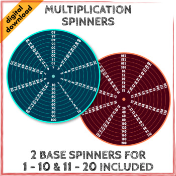 times tables wheels multiplication spinners for teachers parents students