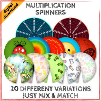 times tables wheels multiplication spinners for teachers parents students