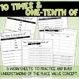 Ten Times and One Tenth of Whole Number Place Value Understanding