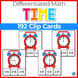 Time Clip Cards |Telling Time from hour to 5 minutes | Mat
