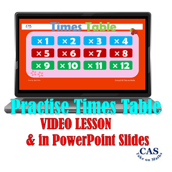Preview of Times Tables 1 to 12 | Multiplication Facts Video & PowerPoint