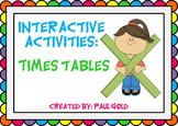 Times Tables Interactive Notebook