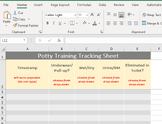 Timestamped Potty Training Tracking Sheet - Excel