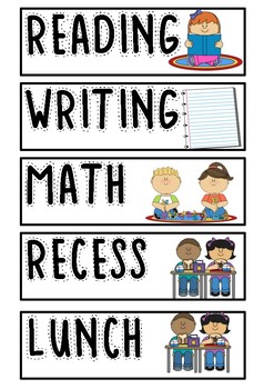 Timetable cards by AussieTeachResources | TPT