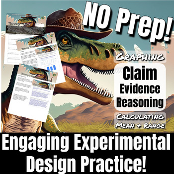 Preview of Timmy T-Rex - Experimental Design Practice - Fill-In Google Slides or print!