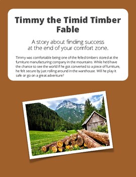 Preview of Timmy the Timid Timber Fable