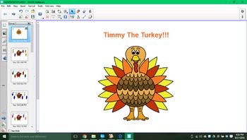 Preview of Timmy the turkey SMARTboard activity!!!
