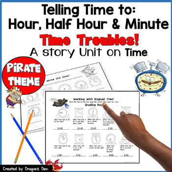 Preview of Telling time: Hour, Half Hour & Minute