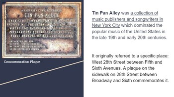 Preview of Tin Pan Alley Unit