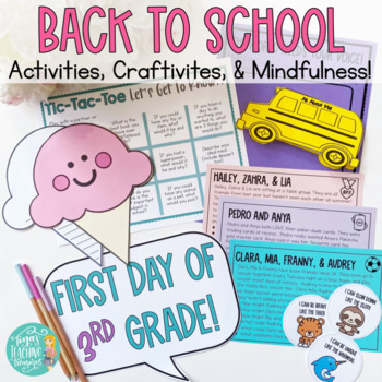 Preview of Tina's Back to School Activities and Craftivities AND Mental Health Materials!