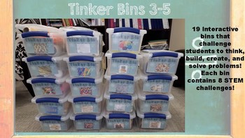 Preview of Tinker Bins-152 STEM Challenges in Science, Technology, Engineering, Math