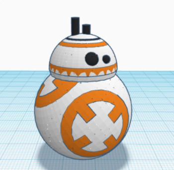 Preview of TinkerCAD BB8 - 3D Printing