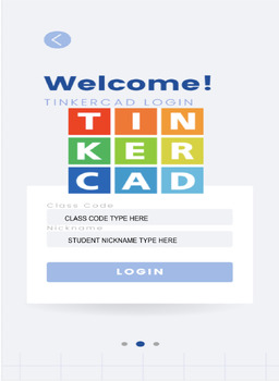 Preview of TinkerCAD Login Information EDITABLE