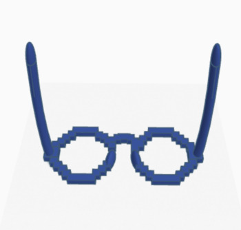 Tinkercad Minecraft Glasses 3d Printing By Cad Kings Tpt