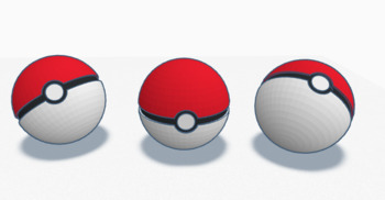 Basic Pokeball, 3D CAD Model Library