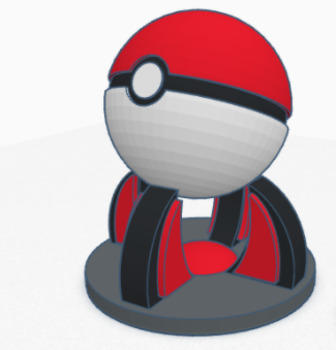 Basic Pokeball, 3D CAD Model Library