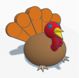 TinkerCAD Thanksgiving Turkey - 3D Printing