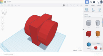 Preview of TinkerCAD introduction dimension and views (part 1) acc by my YouTube video