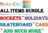 TinkerCAD step-by-step instructions ALL ITEMS BUNDLE PACKAGE!